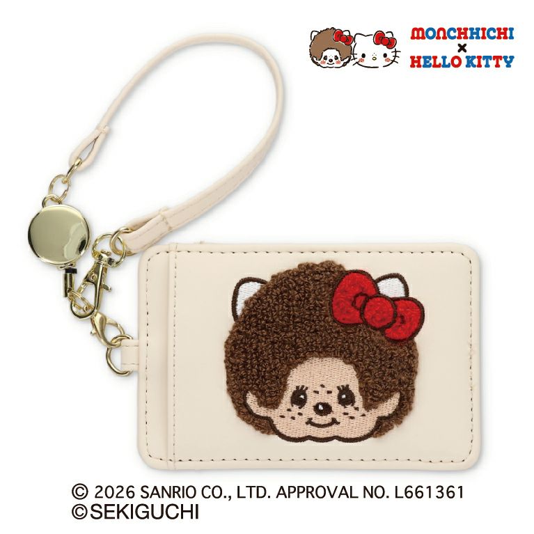 Monchhichi x Hello Kitty 50th Anniversary Pass Case