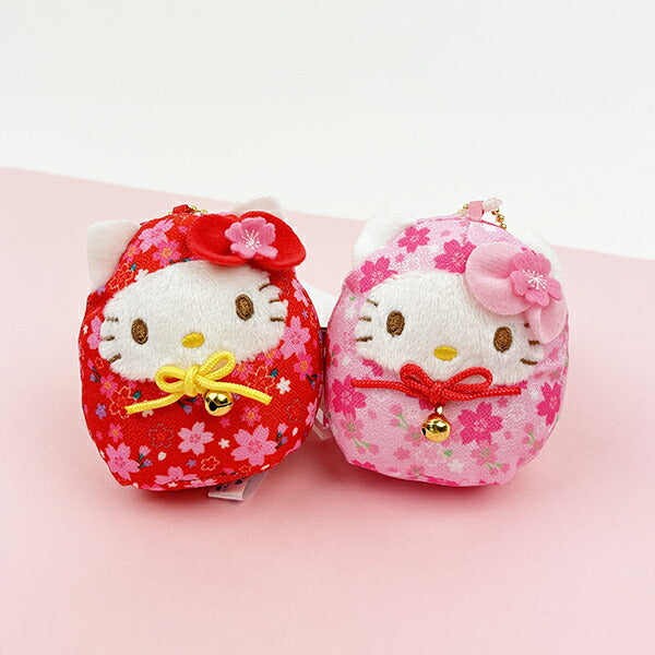 Hello Kitty Sakura Daruma Plush Mascot – Charms LOL