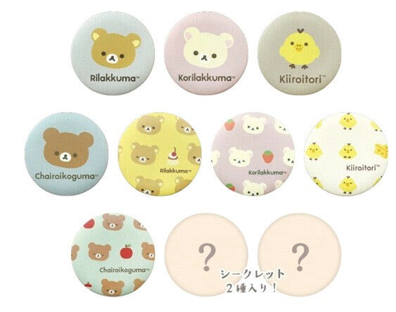 Rilakkuma Canvas-Style Tin Magnets Blind Box