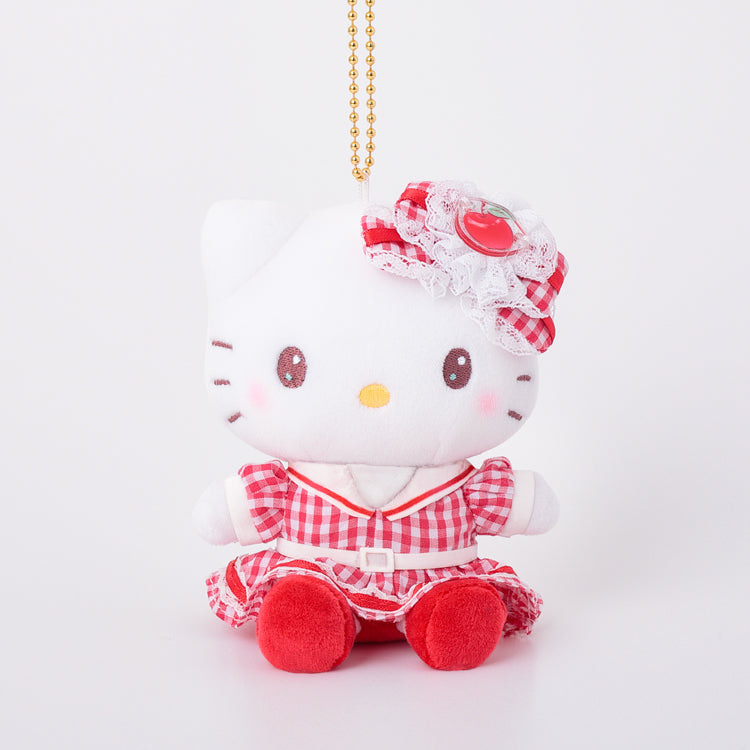 Hello Kitty "Gingham Fruit" Plush Mascot