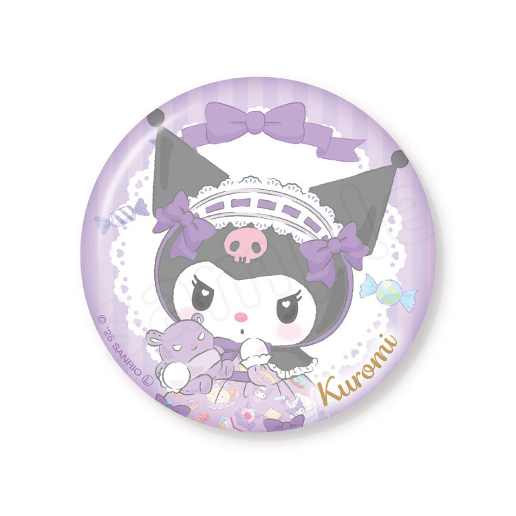 Kuromi "Romantic Sweets" Tin Badge