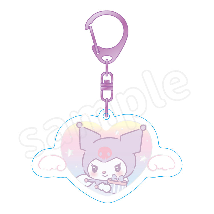 Kuromi "Angel Kira Tsuya" Acrylic Keychain