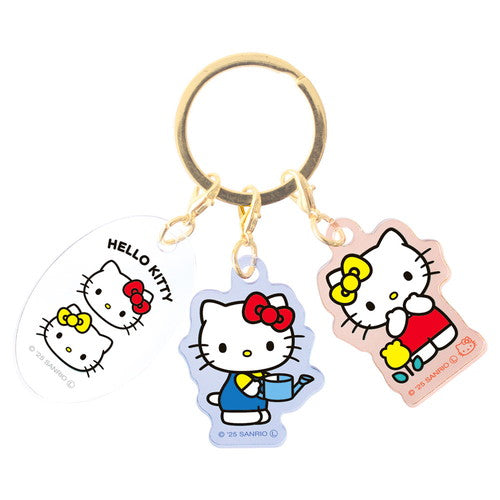 Hello Kitty & Mimmy 3-Charm Keychain