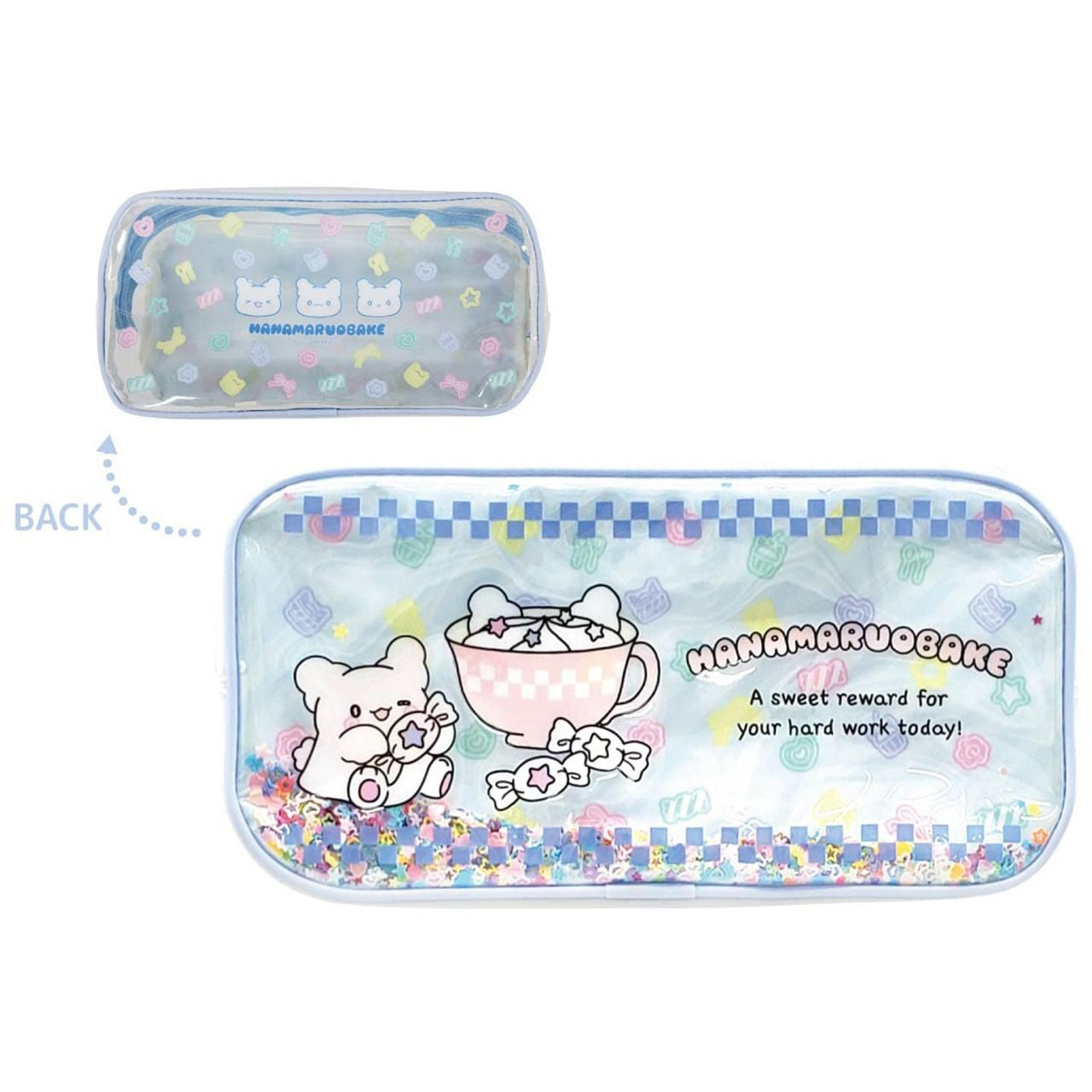 Hanamaruobake Shaka Shaka Pen Pouch Blue
