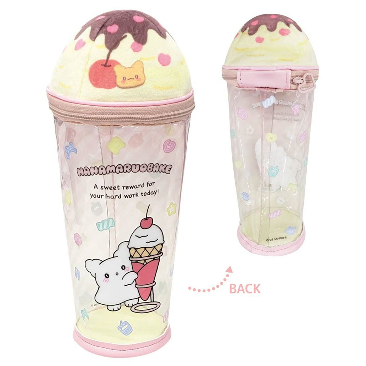 Hanamaruobake Ice Cream Pouch Pink