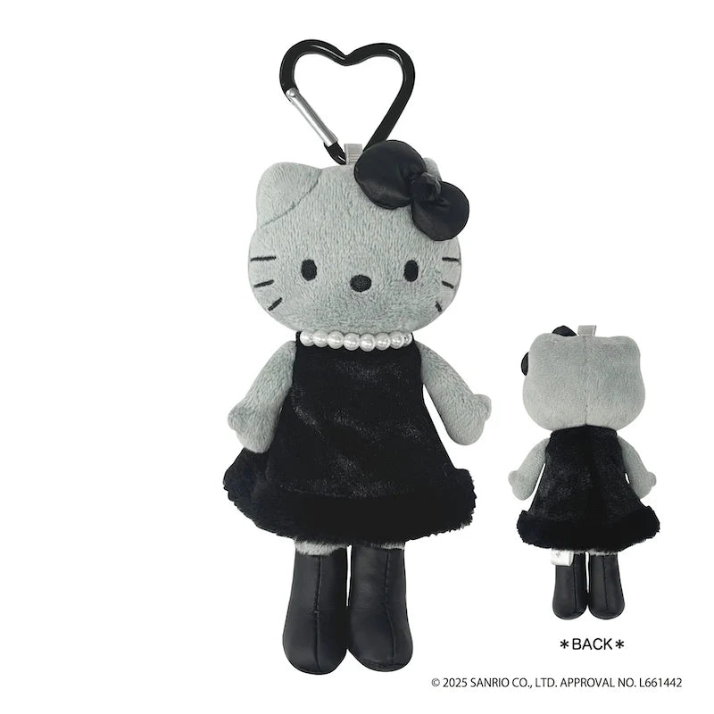 Hello Kitty Style Up! Gray w/ Black Dress Angel Plush Mascot