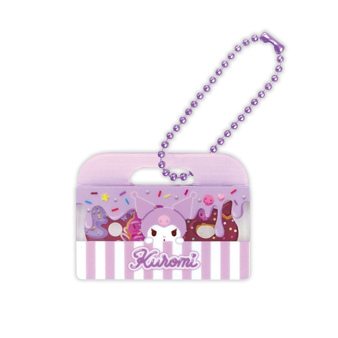 Kuromi Donut Package Keychain