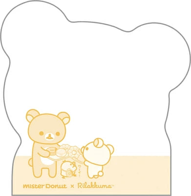 Rilakkuma x Mister Donut Die-cut Memo Pad