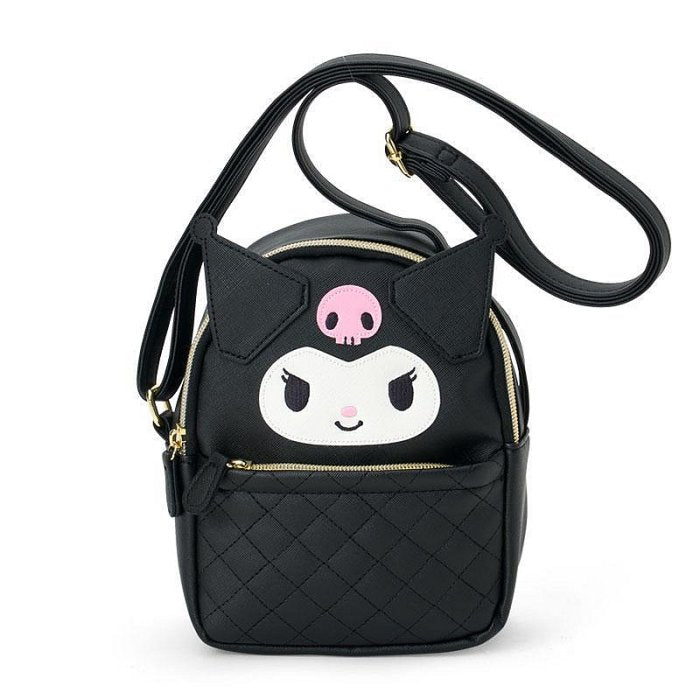 Kuromi Face-shaped Backpack Shoulder Bag