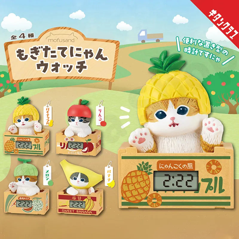 Mofusand Fruit Cat Clock Blind Box – Charms LOL