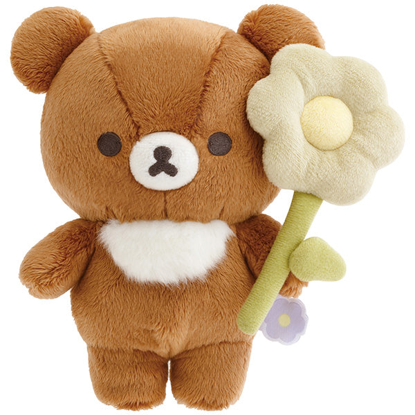 "Basic Rilakkuma Flower" Chairoikoguma Plush