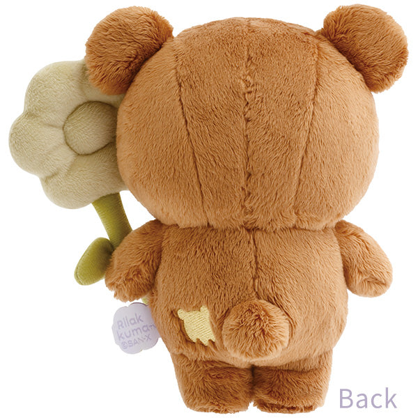 "Basic Rilakkuma Flower" Chairoikoguma Plush