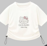 Hello Kitty x CECIL McBEE cropped shirt