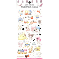 Sanrio Fluffy Sketch Stickers Sheet