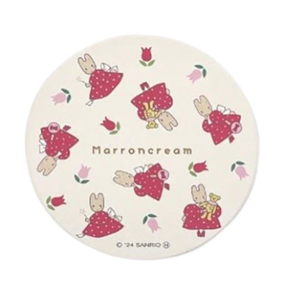Marroncream Flower Coaster