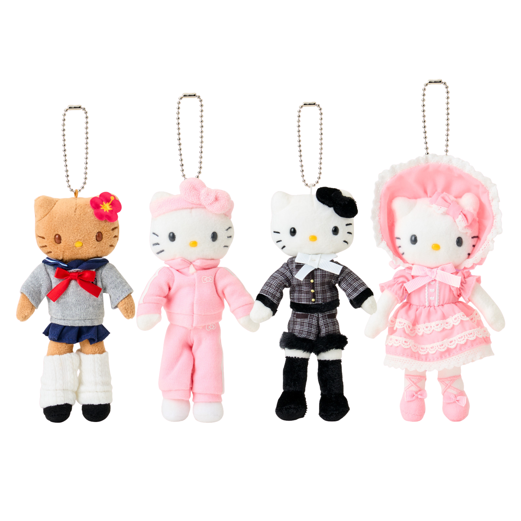 Hello Kitty Sanrio Closet Collection Outting Keychain with Mascot Hello Kitty Sanrio Closet Collection Outting Keychain with Mascot