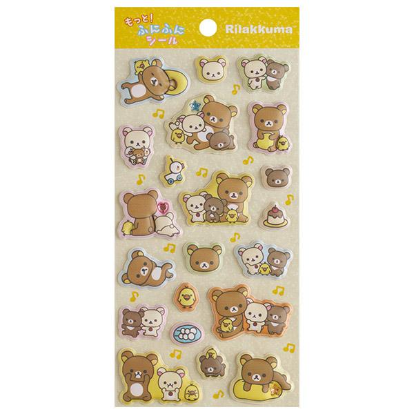 Rilakkuma Motto! Puffy Stickers B