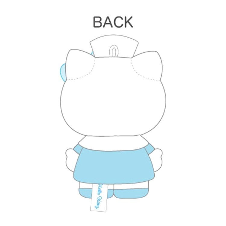 Hello Kitty 90s Reel Mascot Plush [Blue Nurse] | Charms LOL