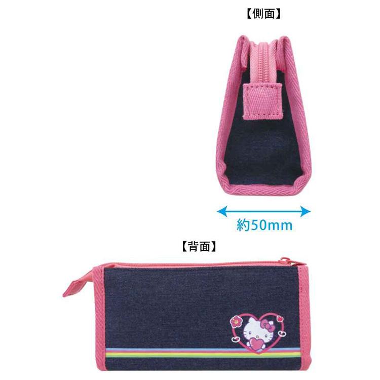 Hello Kitty Heart Pounding Retro Denim Pouch