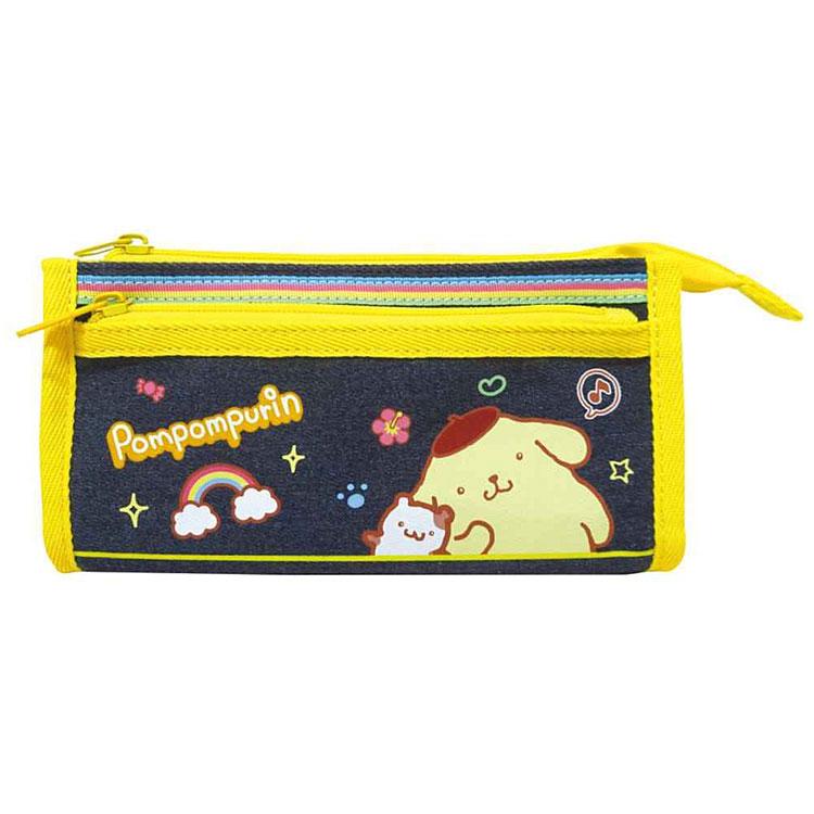 PomPomPurin Heart Pounding Retro Denim Pouch