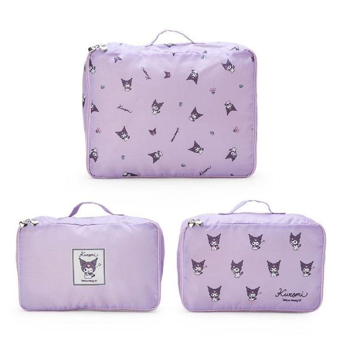 Kuromi 3pc Travel Storage Bag