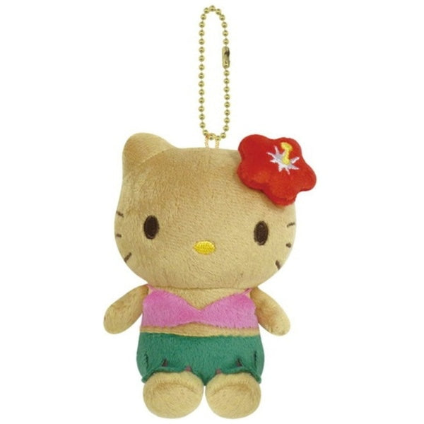 Tan Hello Kitty Hula Plush Mascot