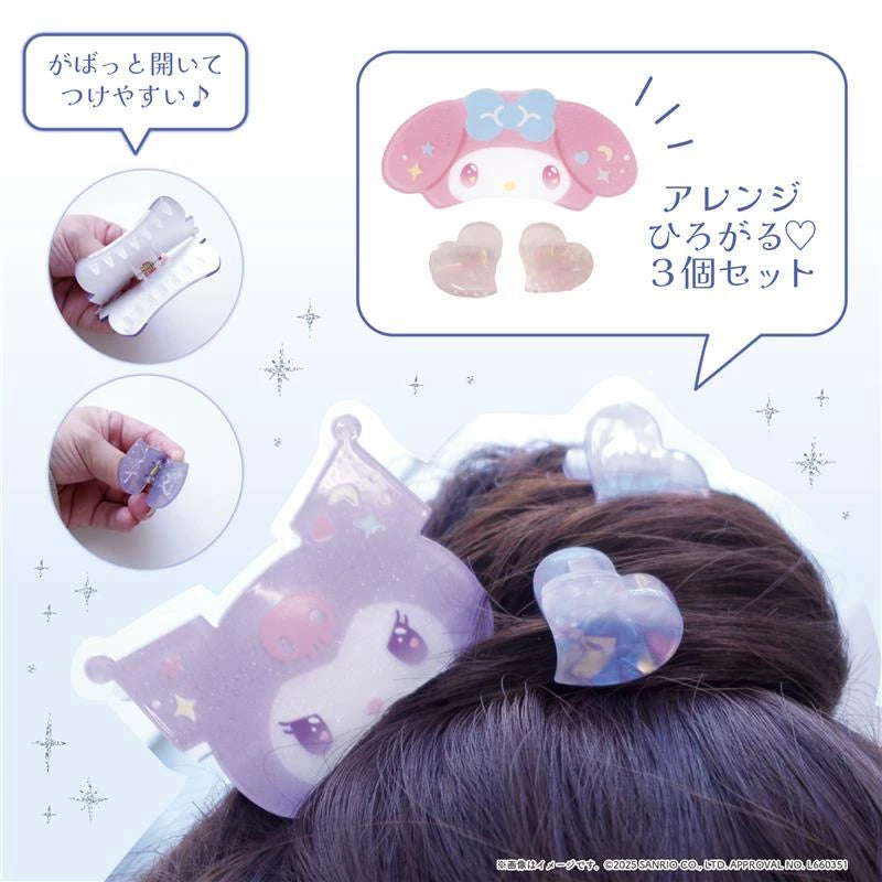 Pochacco Sparkle Hair Claw Clip Set
