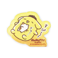 PomPomPurin Team Pudding Sleepy Acrylic Sticker