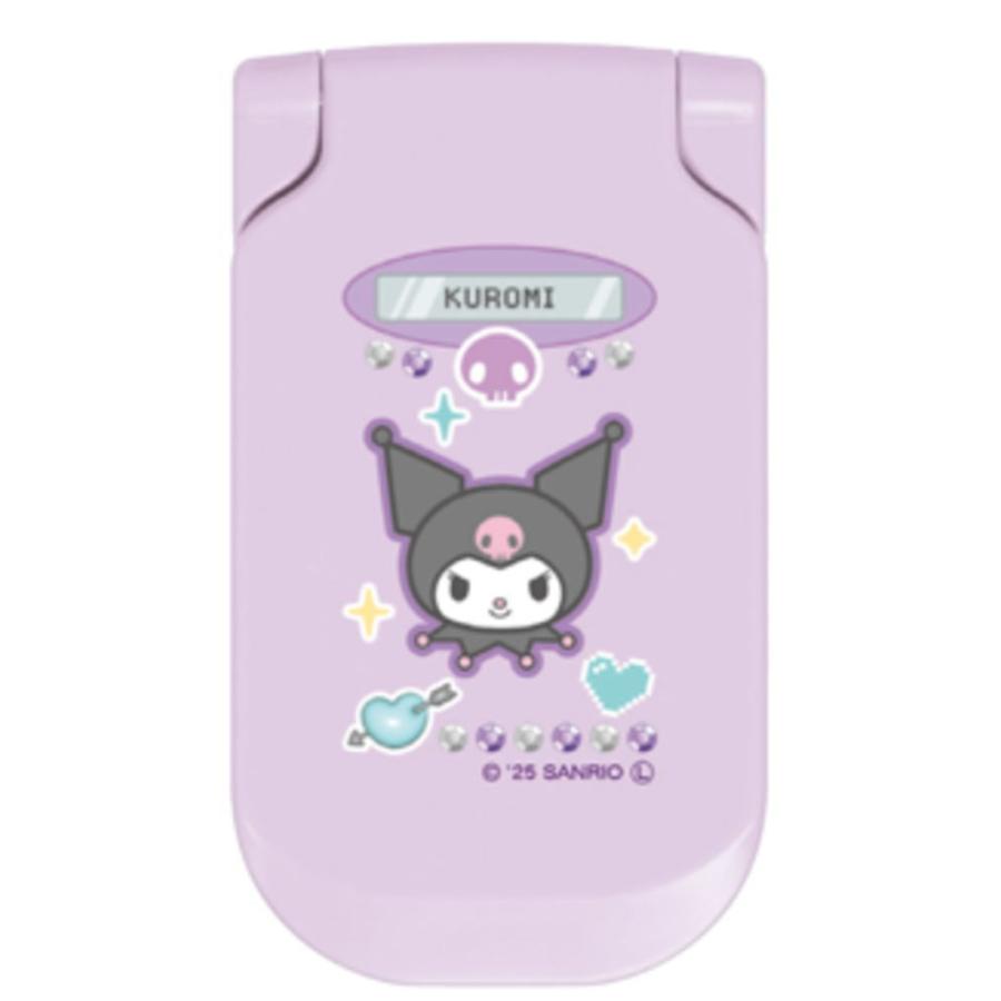 Kuromi Flip Phone Compact Mirror & Comb