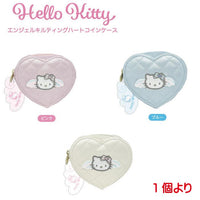 Hello Kitty Angel Quilted Heart Pouch
