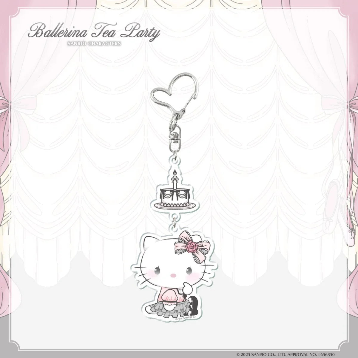Hello Kitty "Ballerina Tea Party" Double Acrylic Keychain