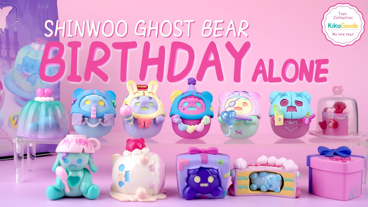 ShinWoo Ghost Bear Birthday Alone Series Blind Box – Charms LOL