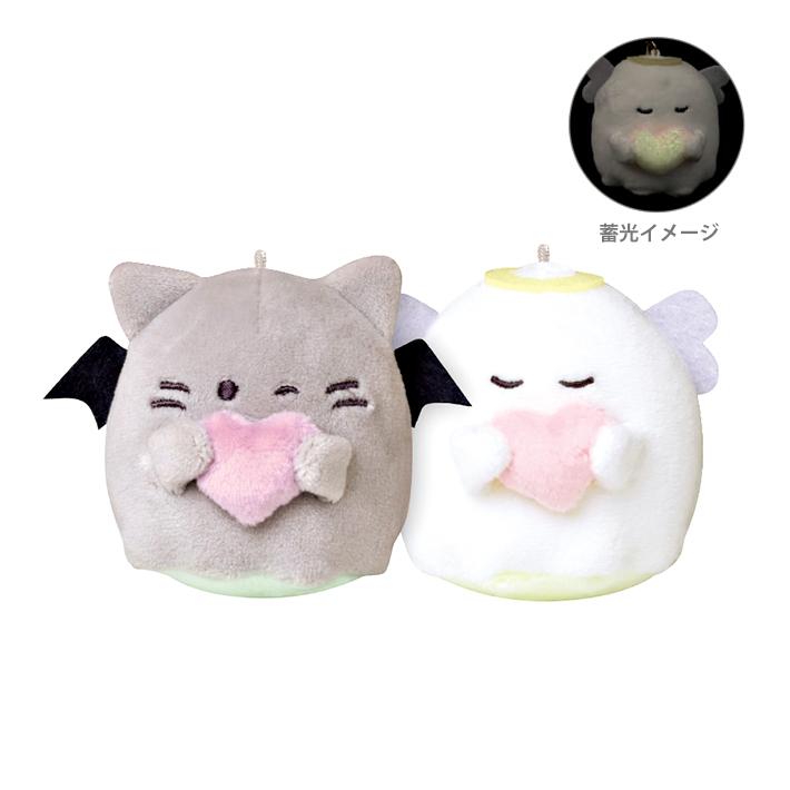 Obakenu Nikonui Plush Mascot - Angel & Devil – Charms LOL