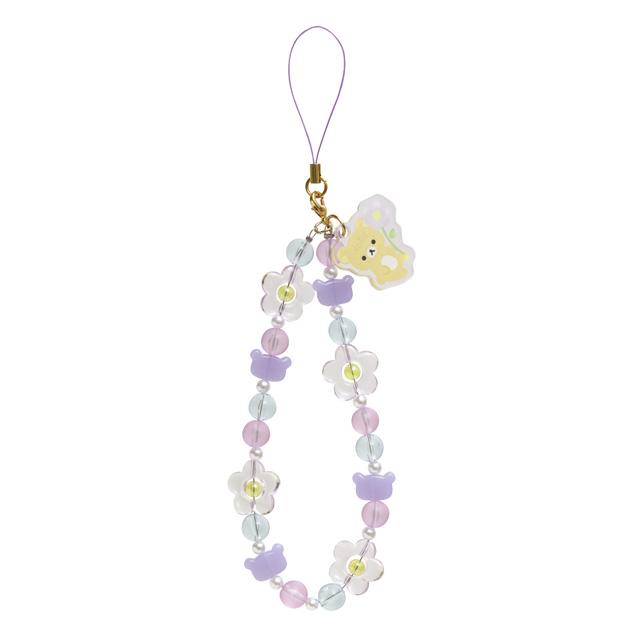 "Basic Rilakkuma Flower" Rilakkuma Beaded Strap
