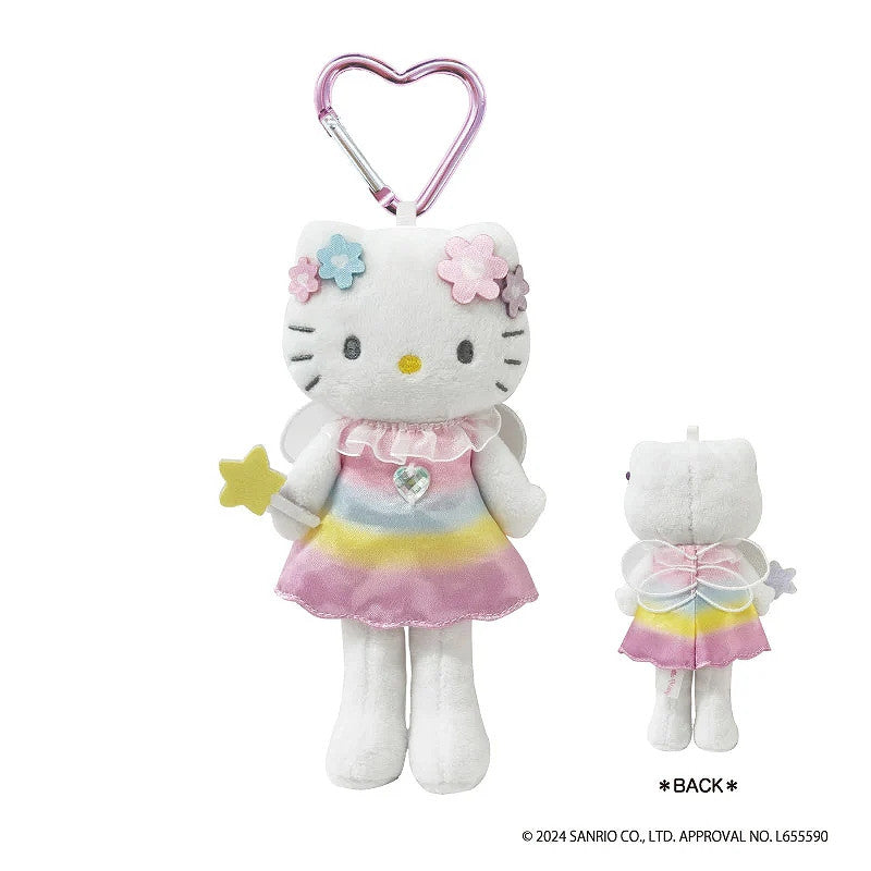 Hello Kitty Fantasy Rainbow Fairy Sanrio Style Up Plush Mascot