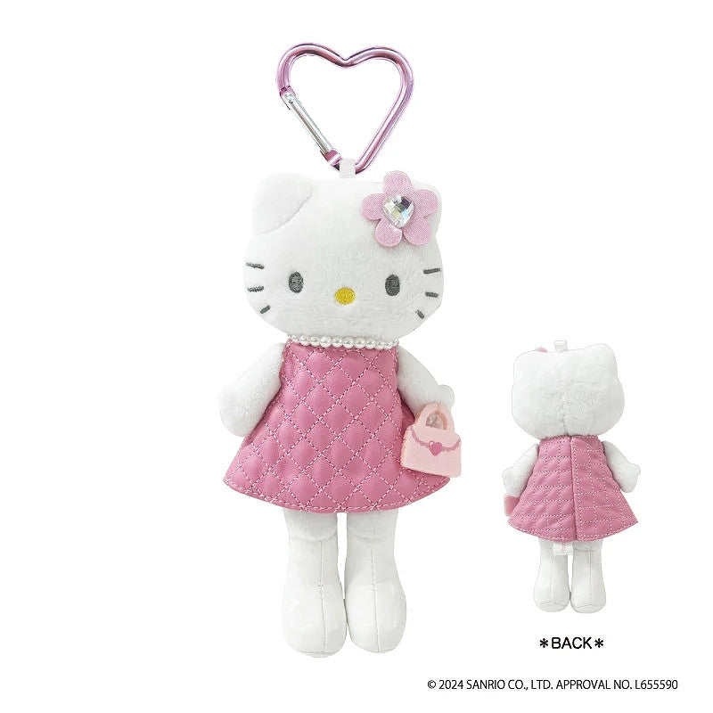 hello kitty pink dress plush Hello Kitty Style Up Mascot Pink Quilt