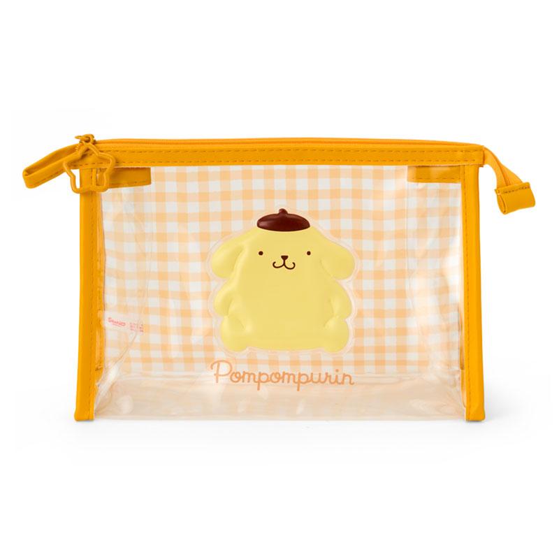 PomPomPurin Clear Checked Pouch