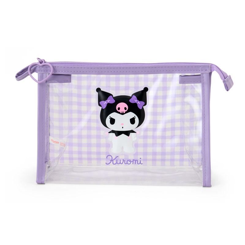 Kuromi Clear Checked Pouch