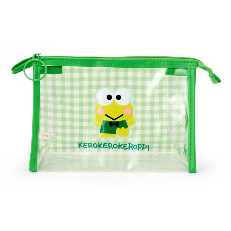 Kero Kero Keroppi Clear Checked Pouch