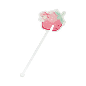 My Melody Colorful Fruits Drink Stirrer
