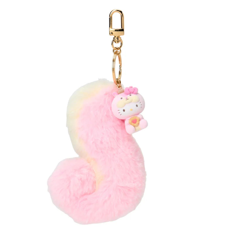Hello Kitty Fluffy Squirrel Keychain