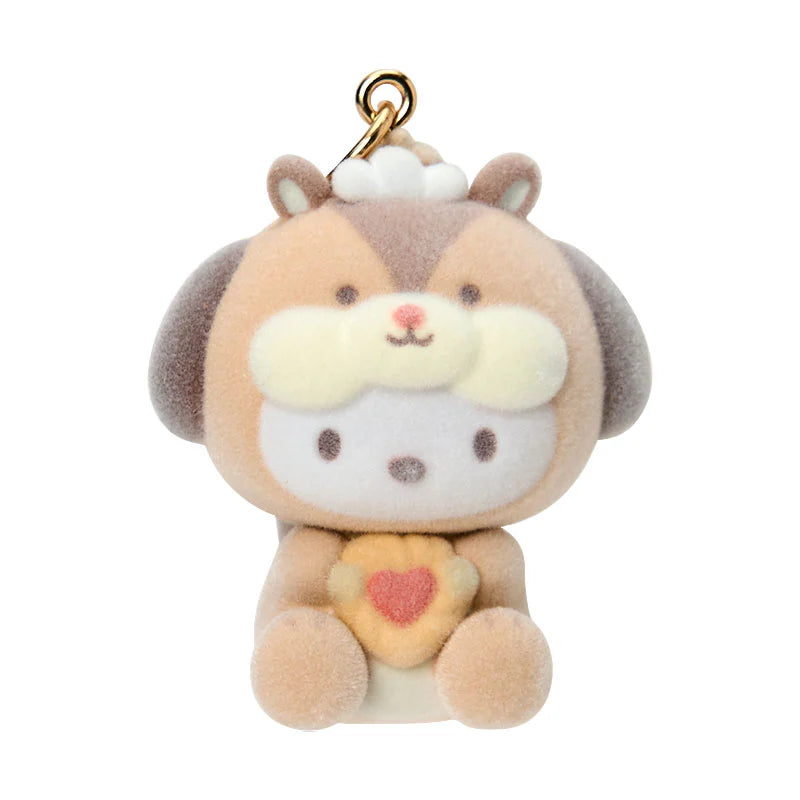 Pochacco Fluffy Squirrel Keychain