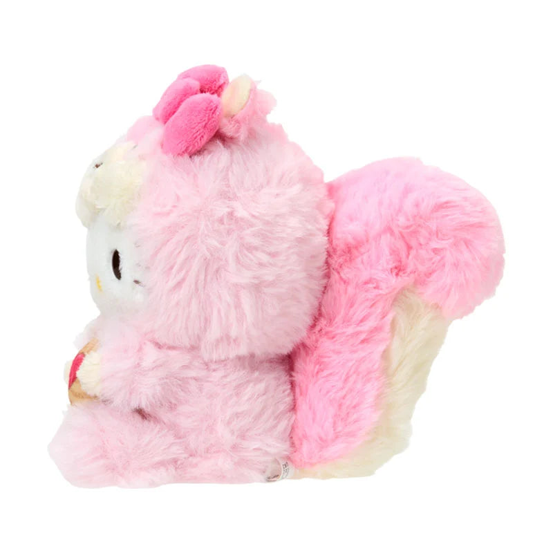 Hello Kitty Fluffy Squirrel Plush Mascot
