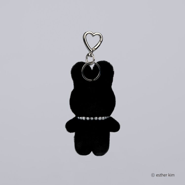 Esther Bunny Black Edition Necklace Plush Mascot