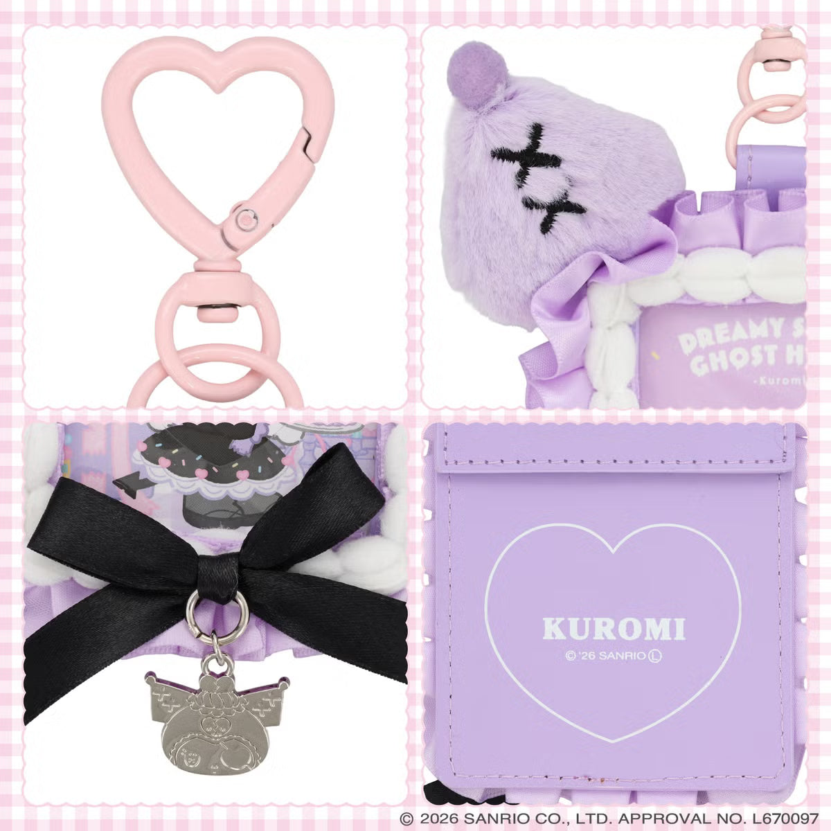 Kuromi "Dreamy Sweets Ghost House" Pass Case