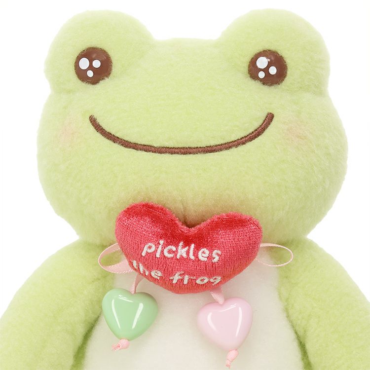 Pickles the Frog Smile Heart Bean Plush [Green]