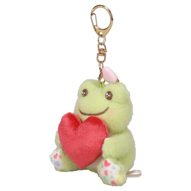 Pickles the Frog Smile Heart Bean Plush Mascot [Green]