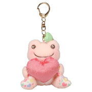 Pickles the Frog Smile Heart Bean Plush Mascot [Pink]