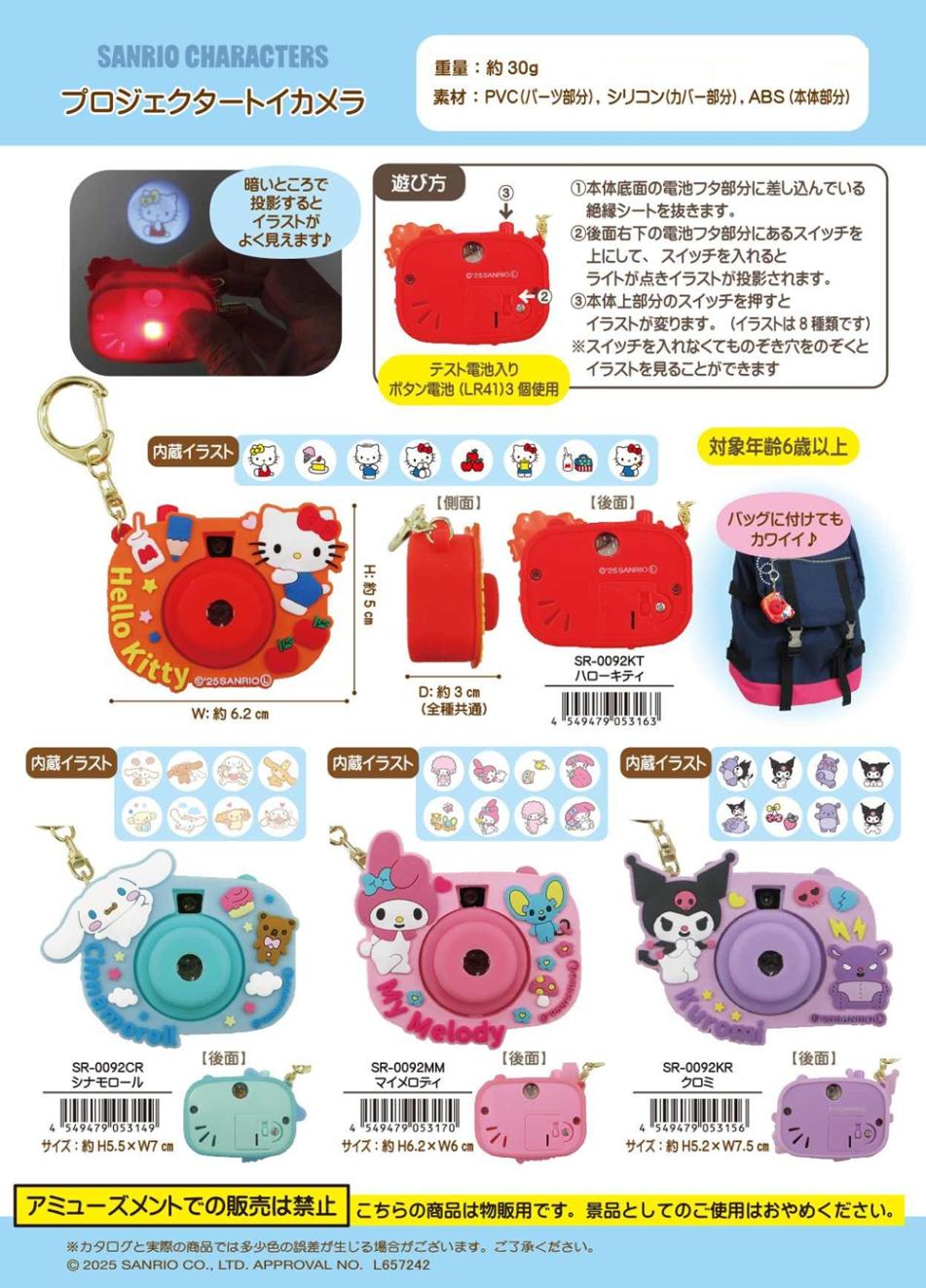 Sanrio Mini Camera Keychain