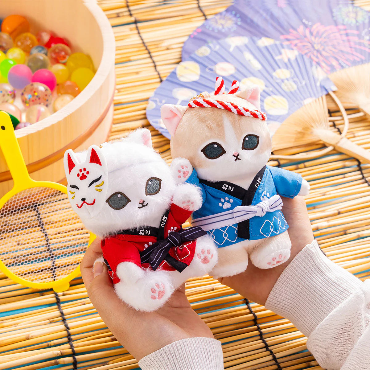 Mofusand "Wasshoi! Festival Meow" Plush Mascot [Blue]